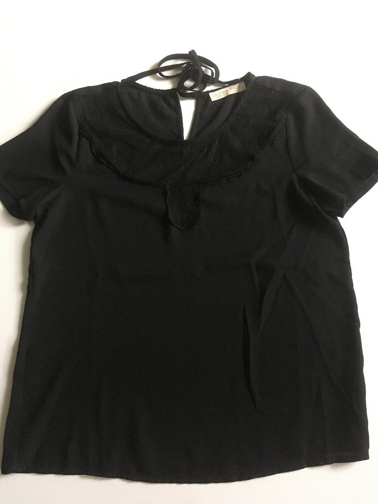 T-shirt La petite Etoile Paris maat 2 / 38, Maat 38/40 (M), Zwart, Ophalen of Verzenden, Korte mouw