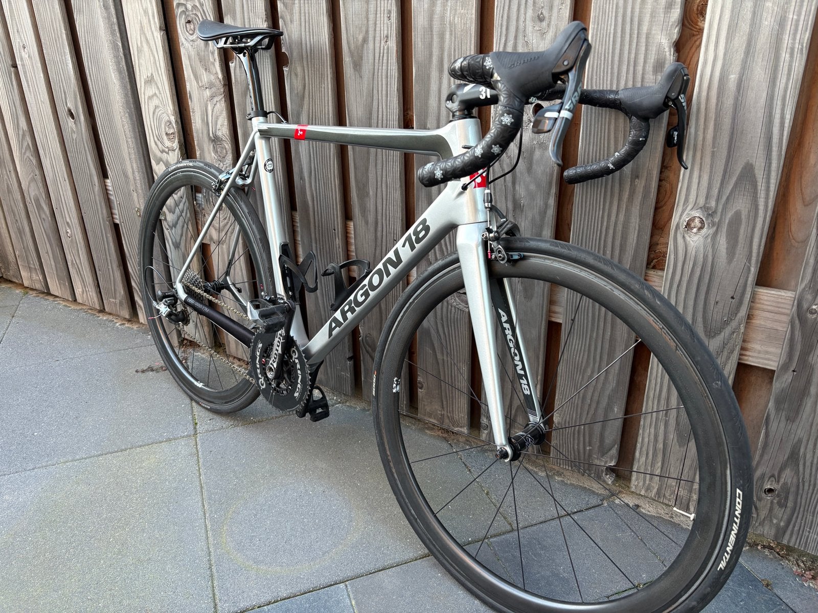 Argon 18 racefiets - Maat L - SRAM Force, 28 inch, Gebruikt, Carbon, 57 tot 61 cm