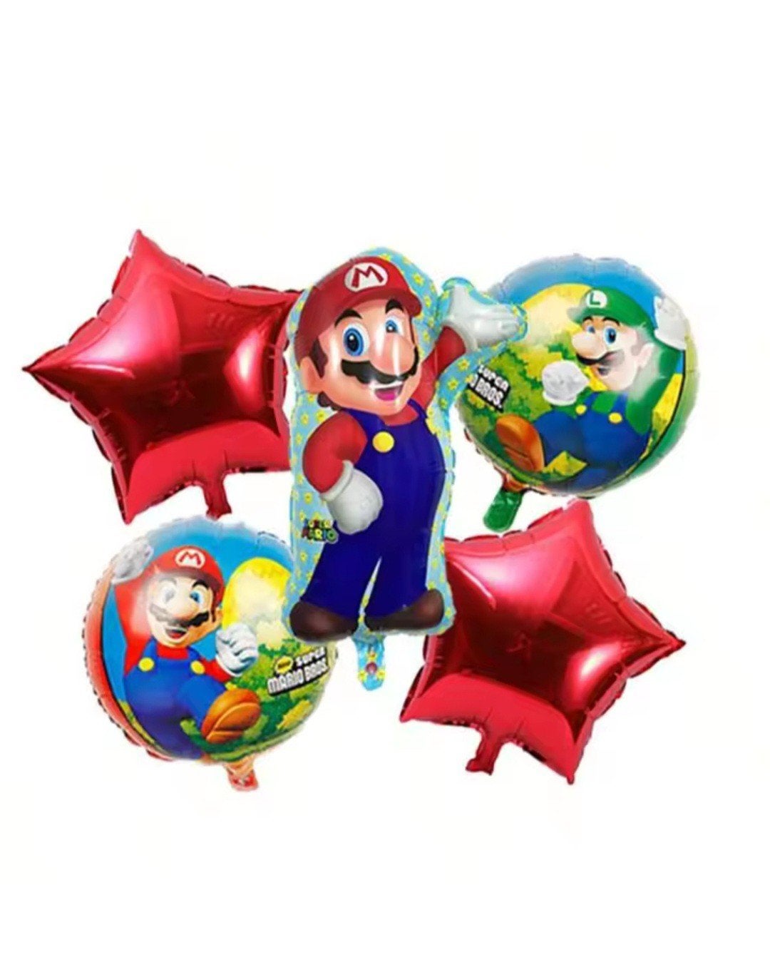 Super Mario Bros Folie Ballonnen Set - Feestversierin, Hobby en Vrije tijd, Feestartikelen, Ophalen of Verzenden, Nieuw, Versiering