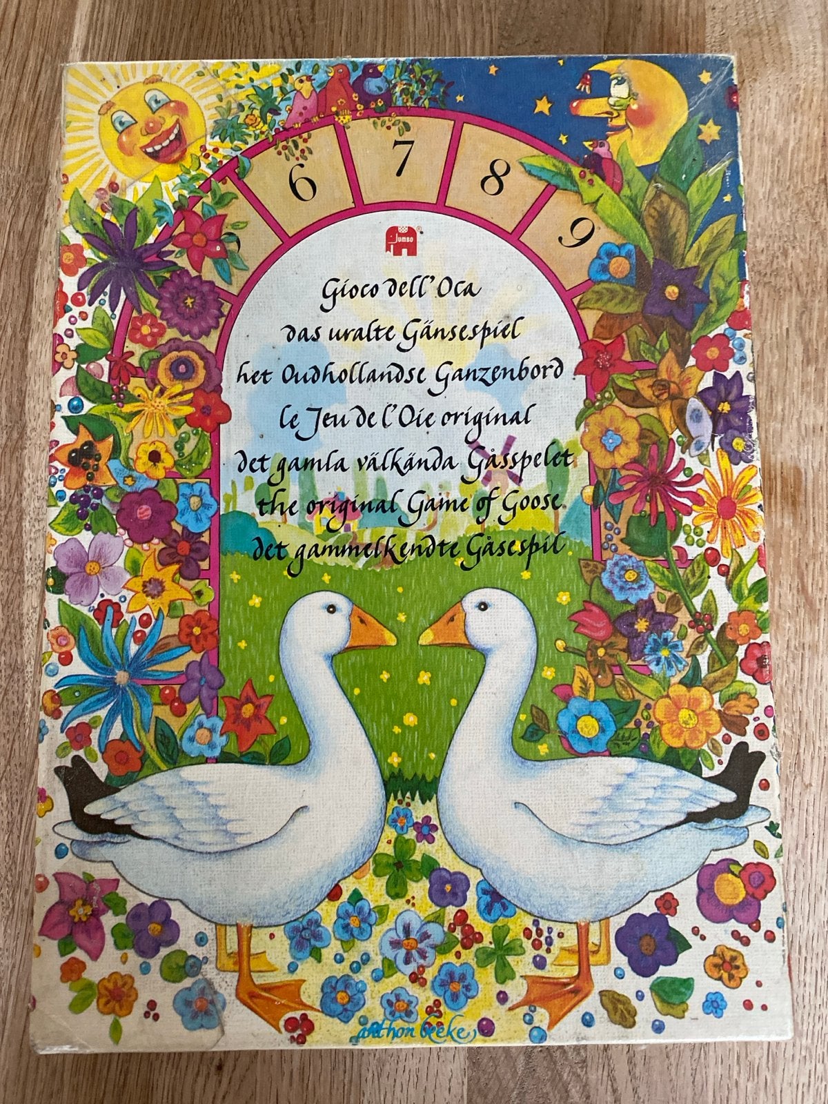 Het Oudhollandse Ganzenbord - Klassiek Bordspel, Drie of vier spelers, Ophalen of Verzenden, Gebruikt