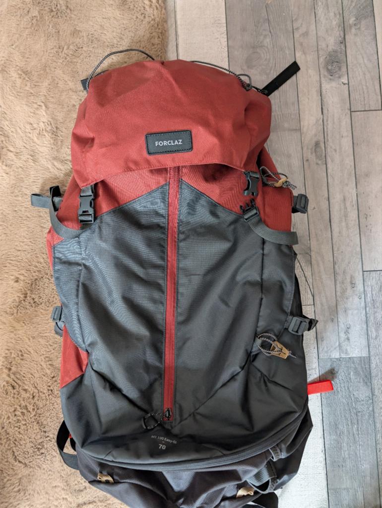 Nieuwe Forclaz Backpack 70L, Quechua Rugtas & Flightbag, Ophalen of Verzenden