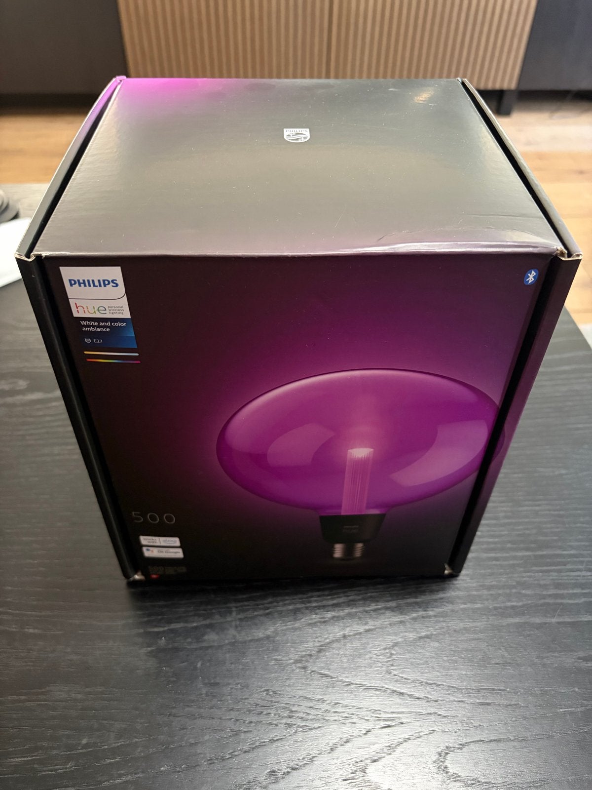 Philips Hue Ellipse E27 White & Color Ambiance Lamp, Led-lamp, 60 watt of meer, Nieuw, E27 (groot)