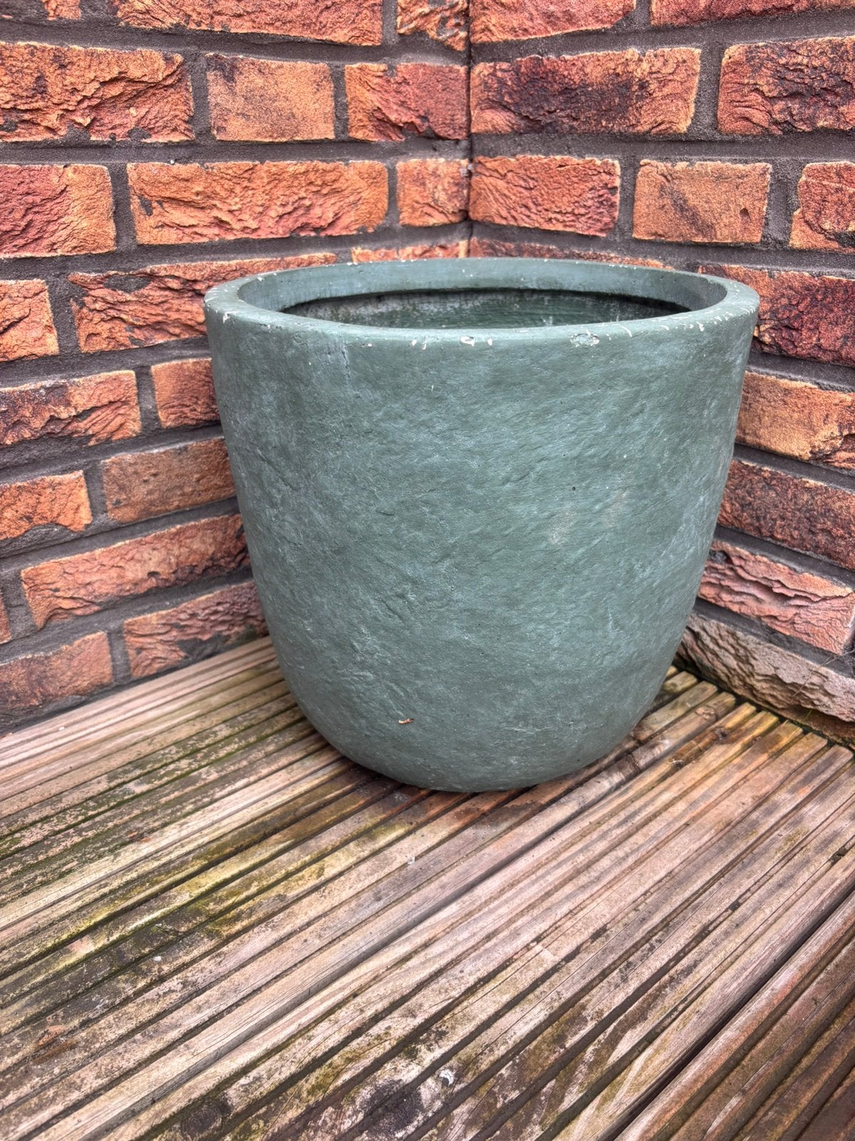 Bloempot, Tuin en Terras, Ophalen, Rond, Zo goed als nieuw, Aardewerk