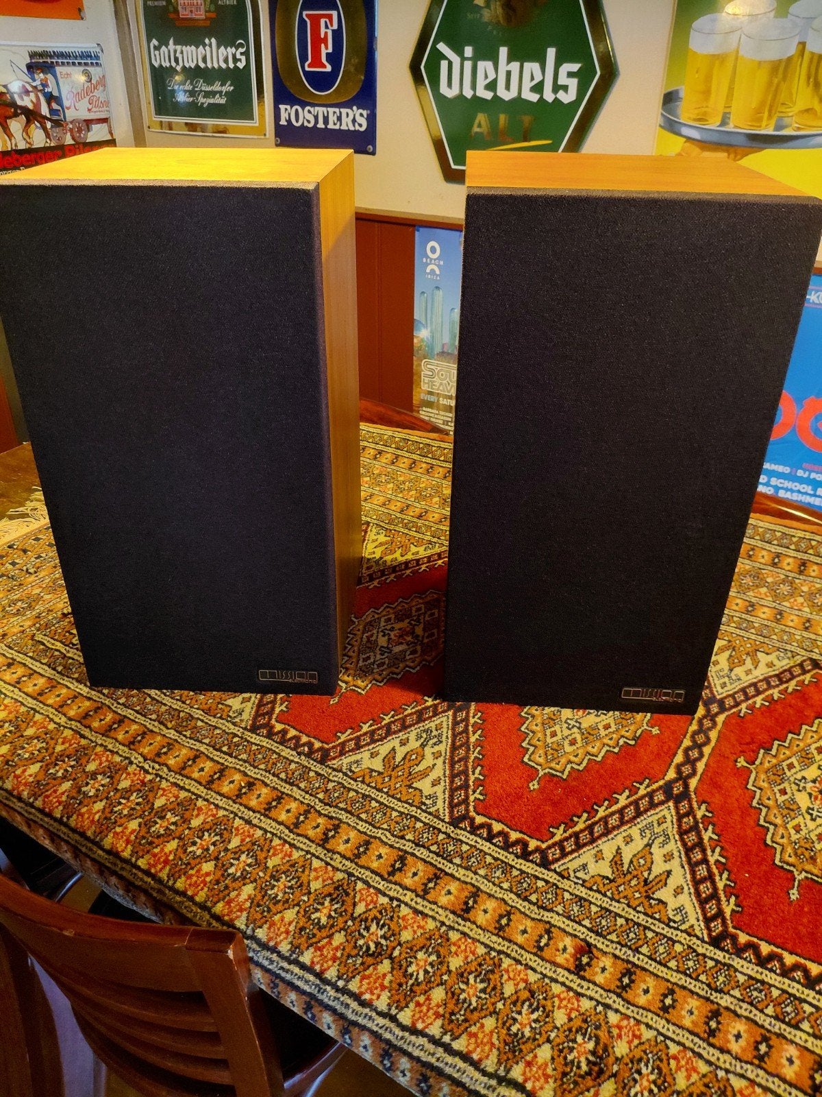 Mission 700S Vintage Luidsprekers - 100 Watt, Ophalen of Verzenden