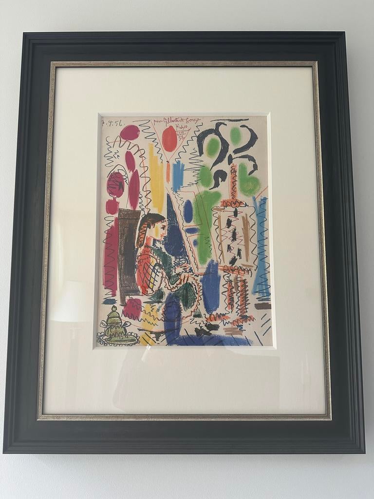 Gesigneerde Picasso Litho -  Atelier de Cannes, Antiek en Kunst, Ophalen