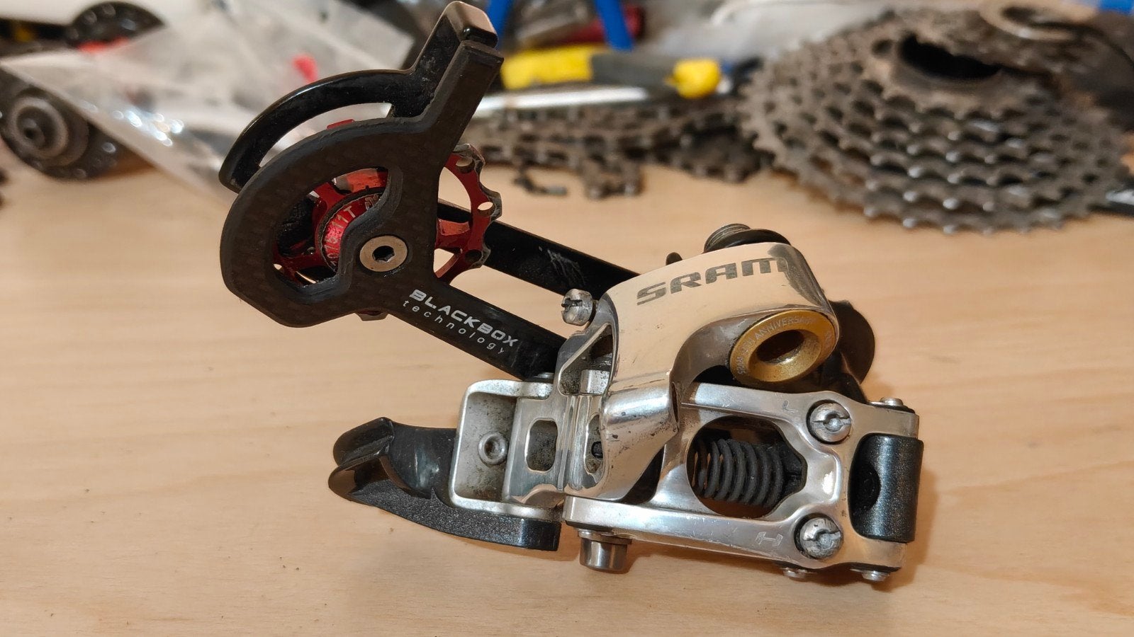 SRAM XO derailleur en shifter, 9.0 remhendels., Ophalen of Verzenden, Derailleur of Ketting, SRAM, Carbon