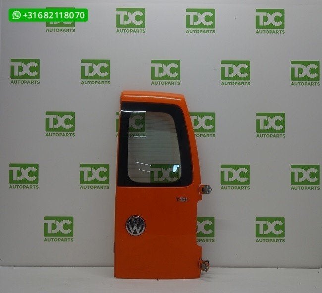 Volkswagen Caddy (03-15) Achterdeur rechts met ruit oranje, Gebruikt, Achter, Ophalen of Verzenden, Volkswagen