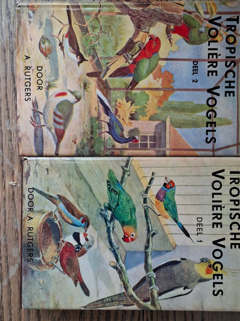 Tropische Volière Vogels - Deel 1 & 2 door A. Rutgers, Boeken, Ophalen, Gelezen, Vogels, A. Rutgers