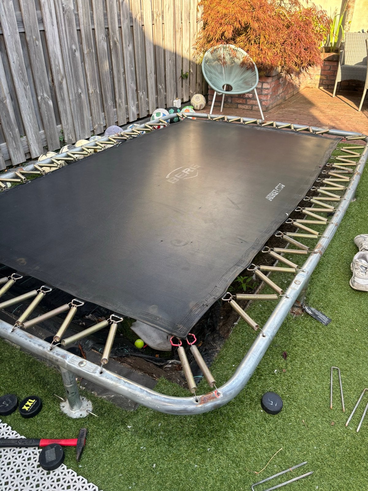 BERG Airflow Trampoline - 2x3m - gebruikte staat, Ophalen, Gebruikt