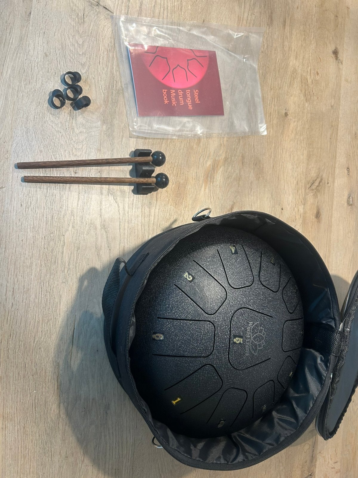 Tongue drum 30 cm/ Handpan World Living, Ophalen of Verzenden, Zo goed als nieuw, Melodische percussie