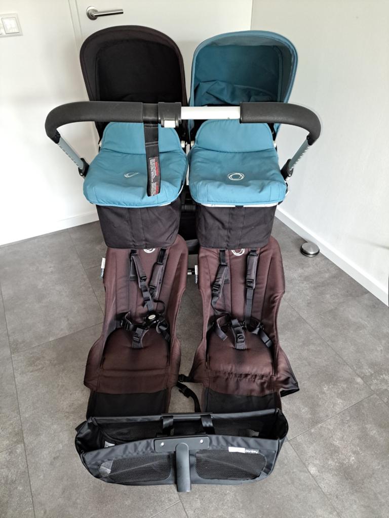 Bugaboo tweeling of duo kinderwagen, Ophalen, Gebruikt, Bugaboo, Combiwagen