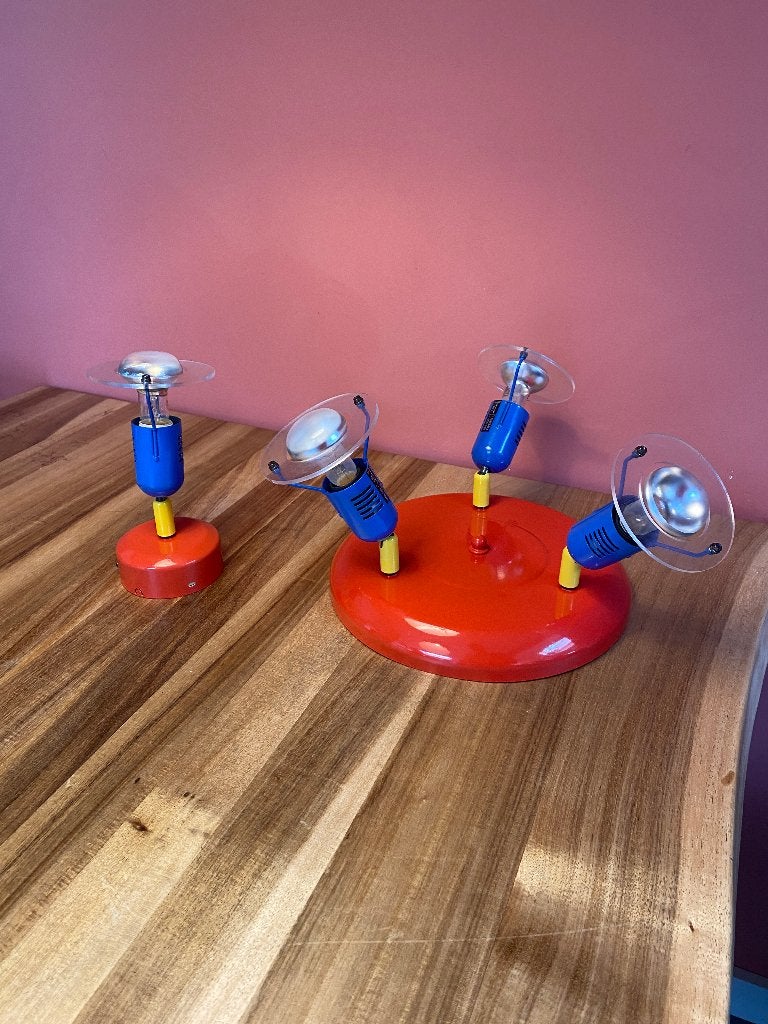 Vintage Memphis Style Lampenset, Overige stijlen, E14 (klein), Plafondspot, Ophalen of Verzenden