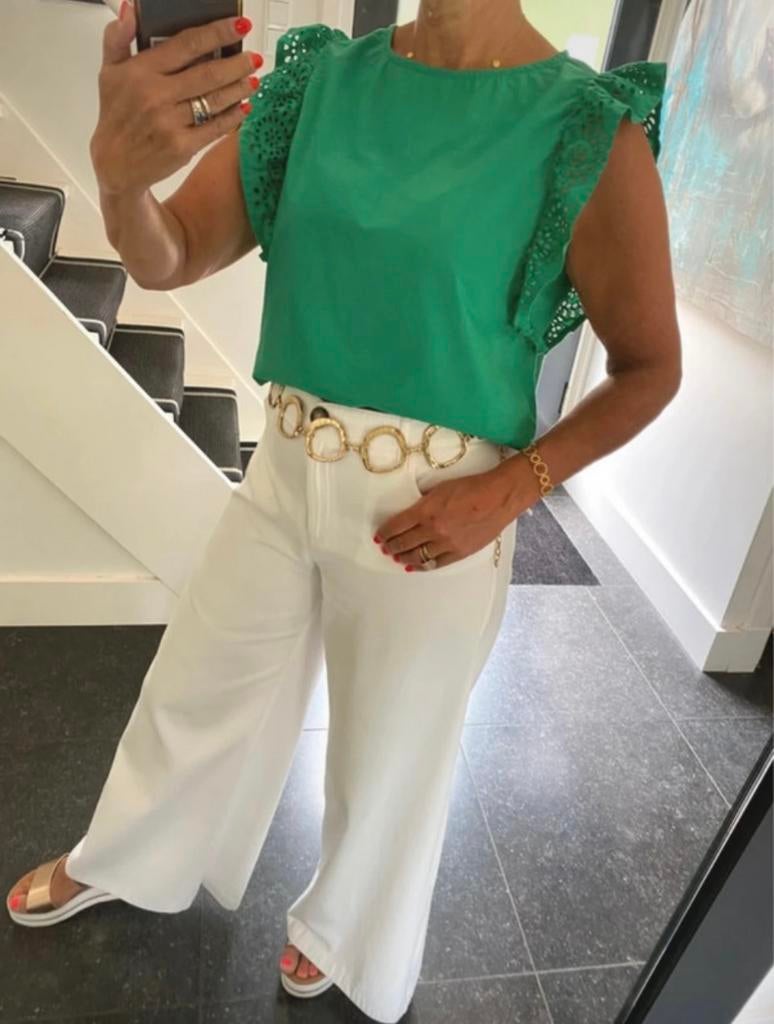 Saint Tropez, prachtige kleur, groene top, S/M, Ophalen of Verzenden, Nieuw, Maat 38/40 (M), Groen