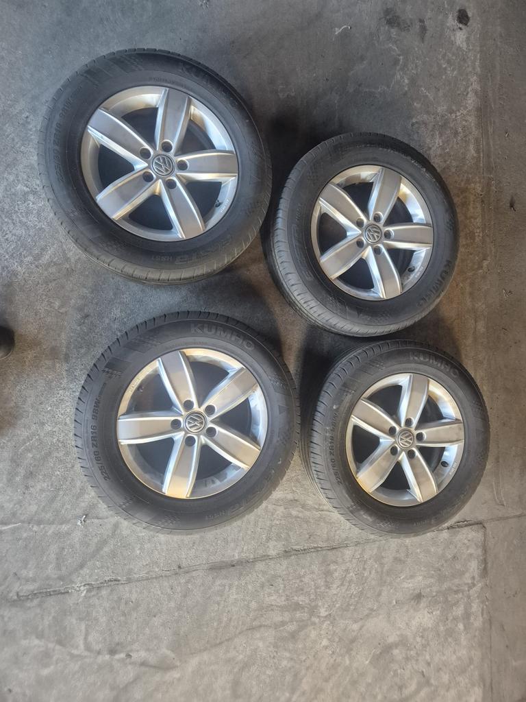 Lichtmetalen velgen Beetle met zomerbanden, Auto-onderdelen, Ophalen, 16 inch, Banden en Velgen, Personenwagen