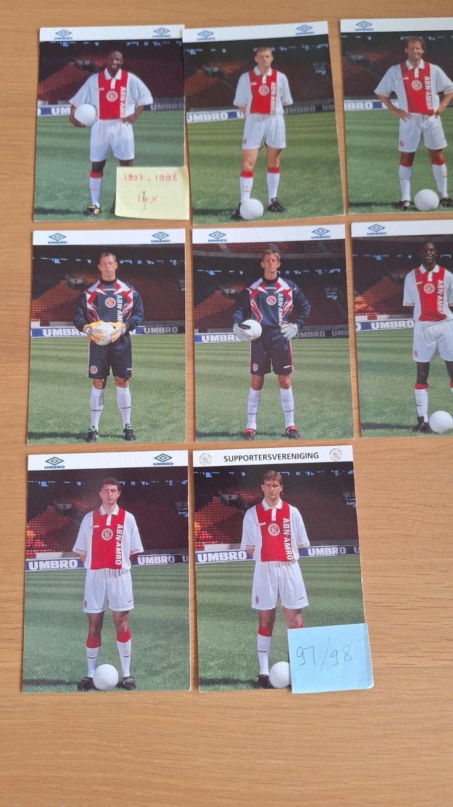 AJAX KAARTEN DIVERSE JAREN, Verzamelen, Ophalen of Verzenden