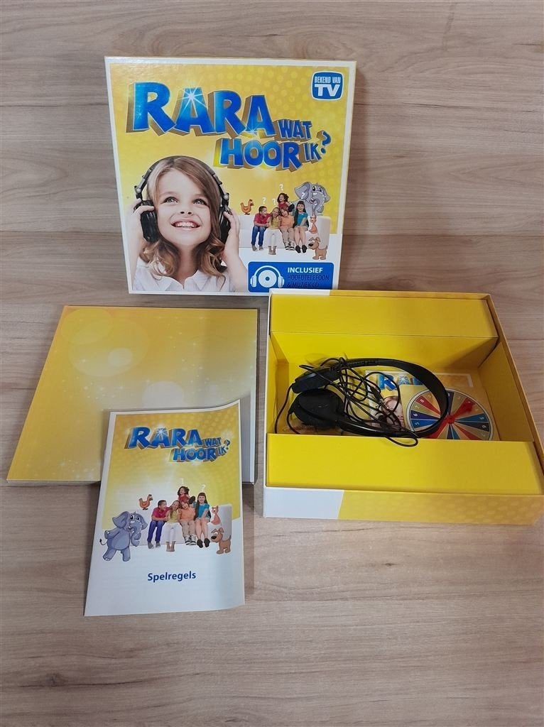 Rara wat hoor ik - s5540, Hobby en Vrije tijd, Gezelschapsspellen | Bordspellen, Verzenden, Zo goed als nieuw