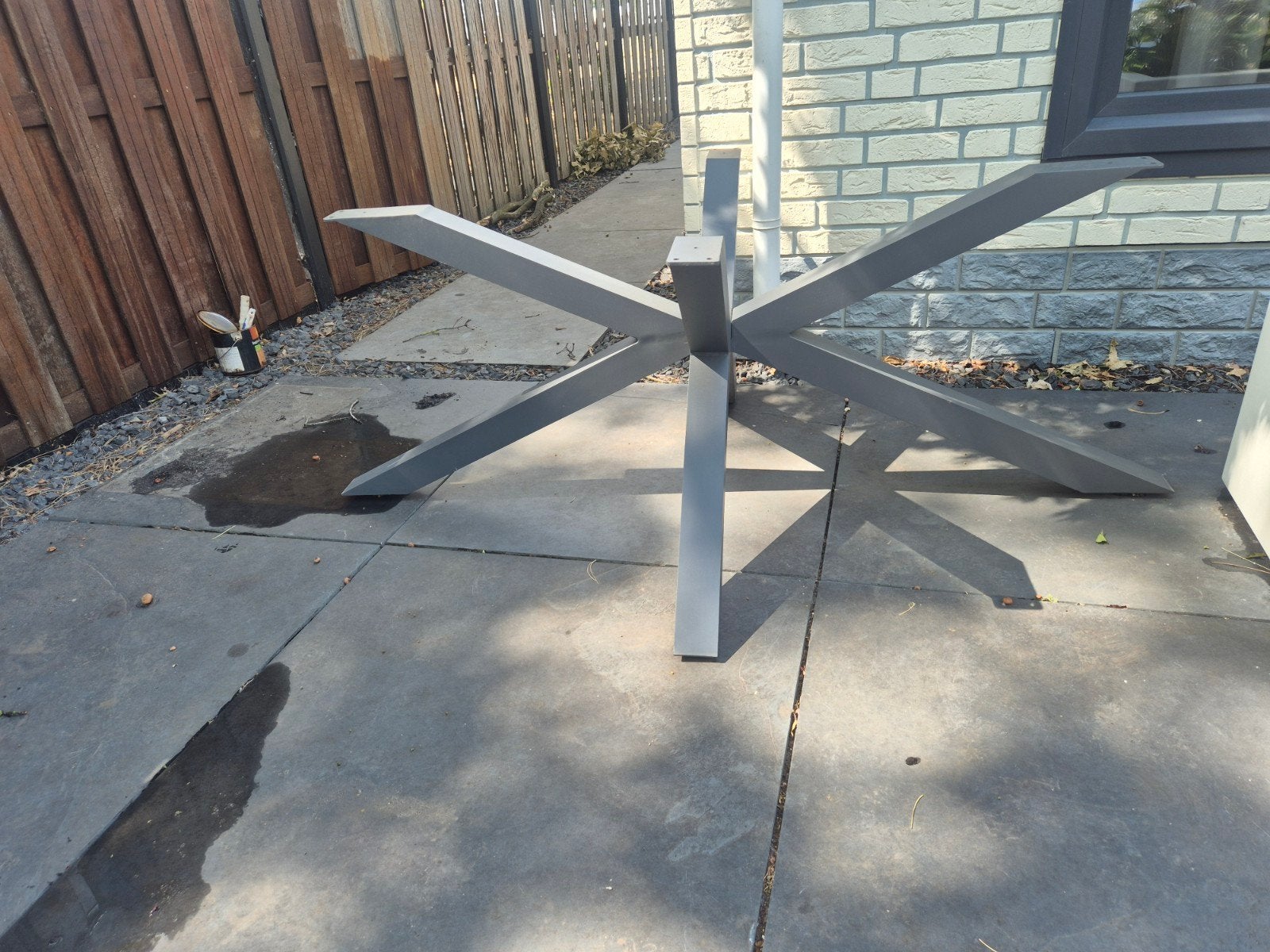 Matrix Aluminium tafelpoot voor tafel  zonder tafelblad, Ophalen, Tafelpoot, Gebruikt, Modern industrieel