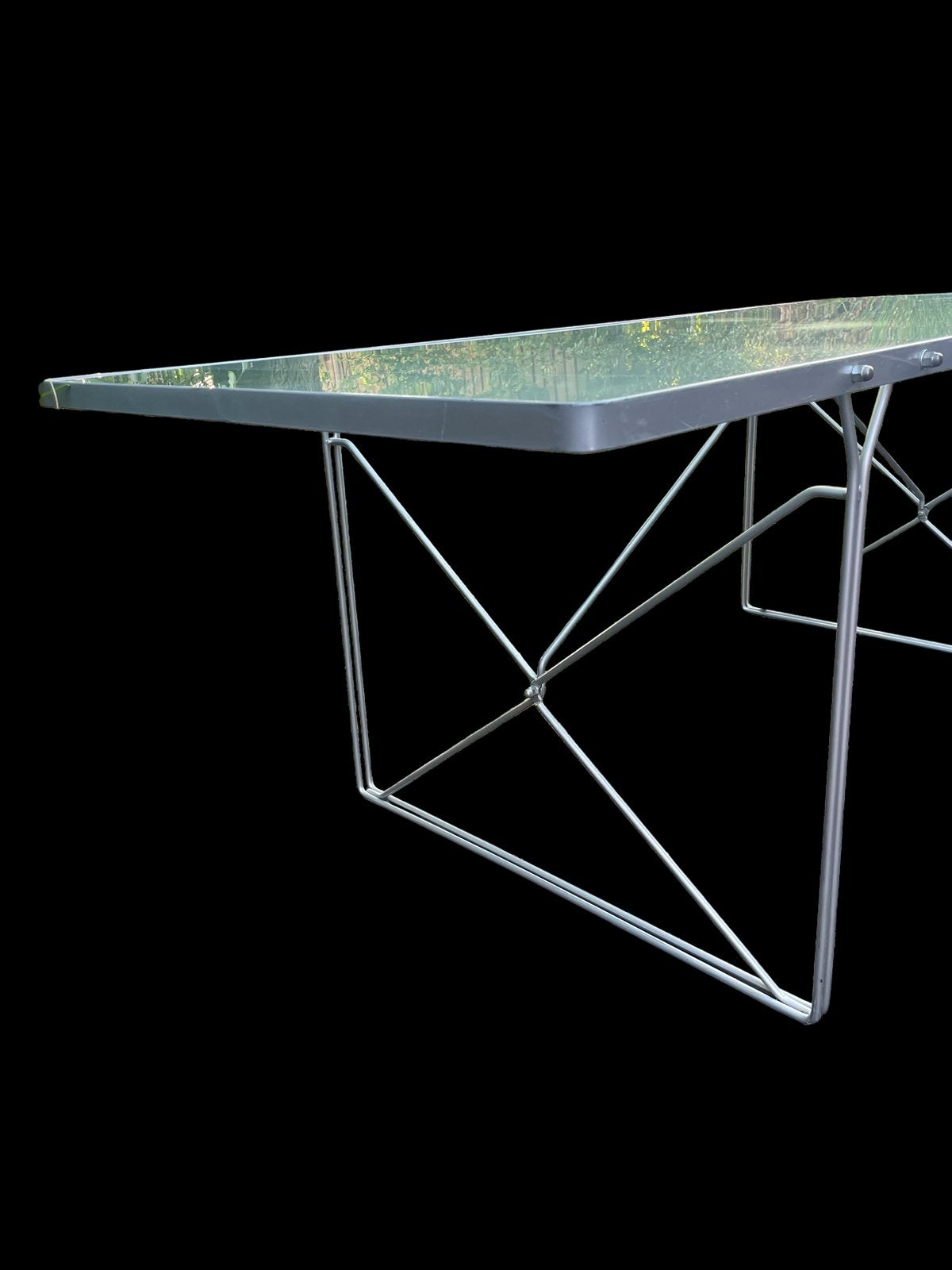 IKEA Gammelgaard eettafel - Glas en Metaal, Ophalen, Gebruikt, 50 tot 100 cm, Glas