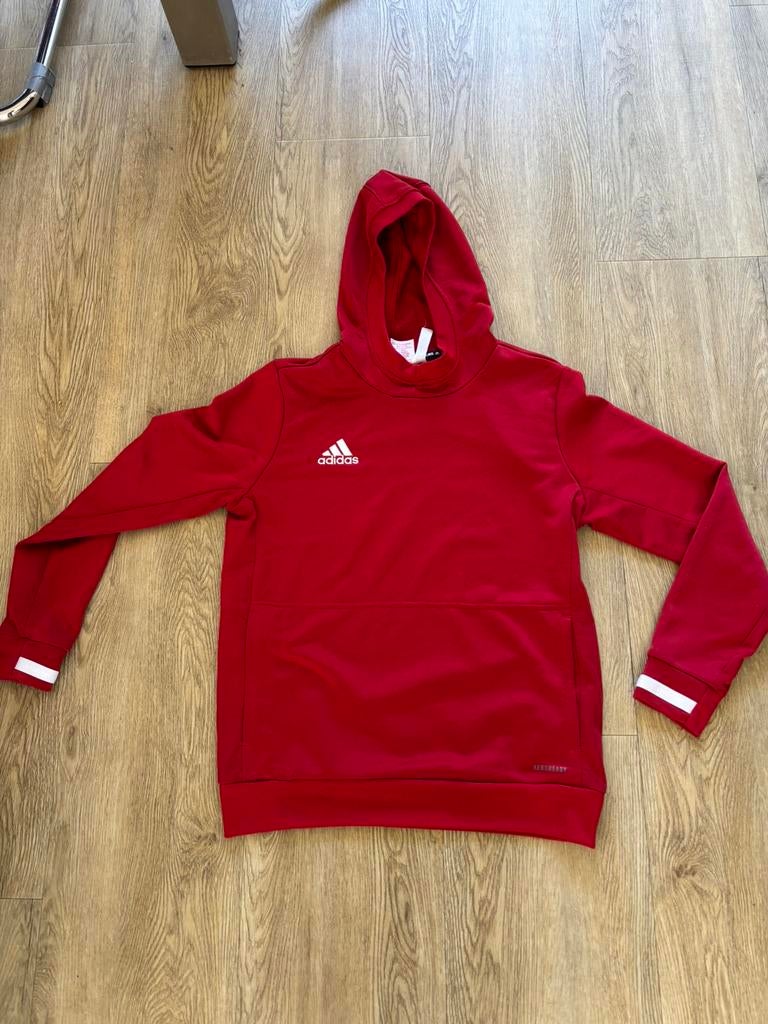 Adidas rode sporttrui mt 164, Ophalen of Verzenden, Gebruikt, Jongen of Meisje, Trui of Vest