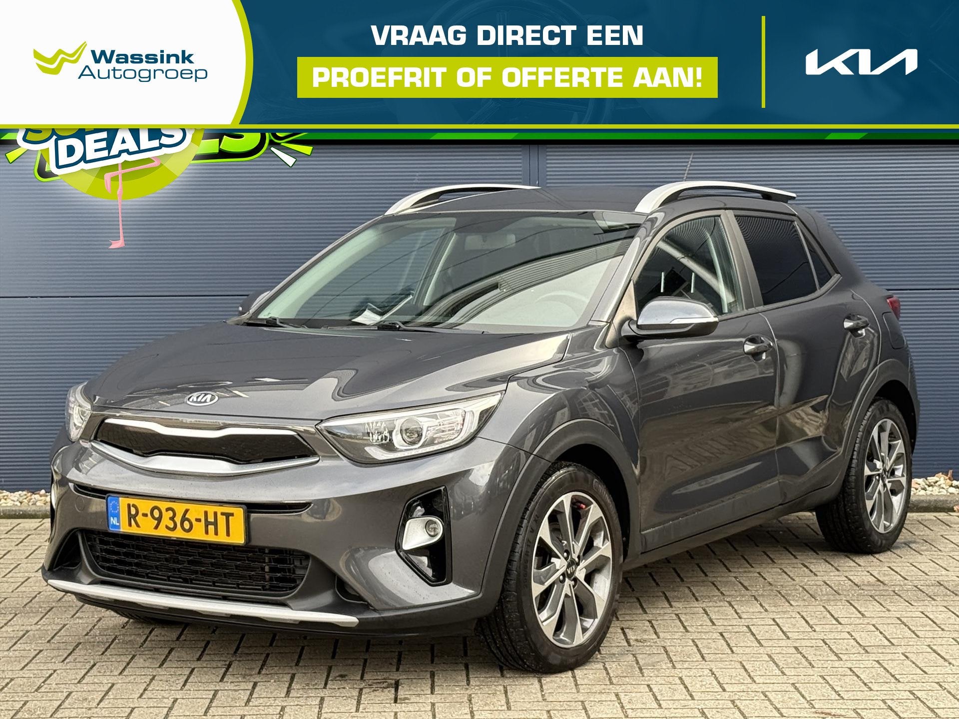 Kia Stonic 1.0 T-GDi 100pk DynamicPlusLine | Camera | Apple, Voorwielaandrijving, Gebruikt, 49 €/maand, Bedrijf