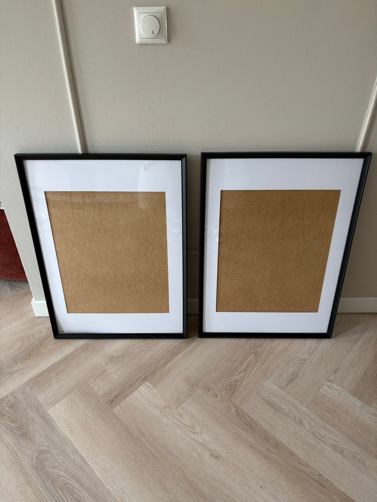 2 IKEA Knoppäng schilderijlijsten 50x70 cm - alleen ophalen, Overige materialen, Minder dan 50 cm, 50 tot 75 cm, Ophalen of Verzenden