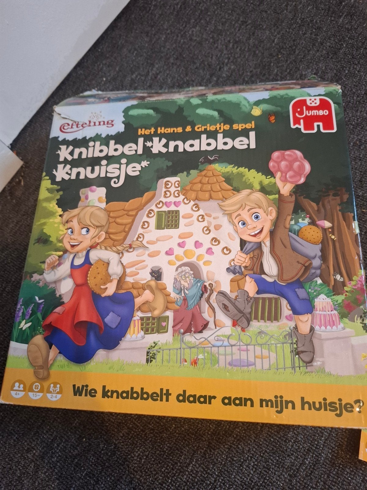 knibbel knabbel knuisje spel, Ophalen, Zo goed als nieuw