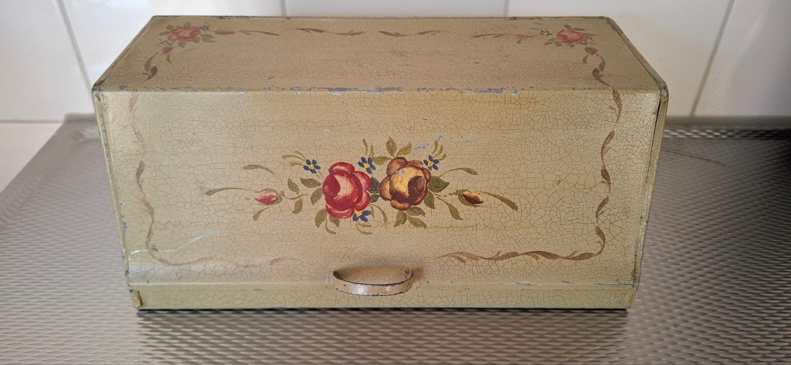 vintage koektrommel?, Ophalen, Zo goed als nieuw