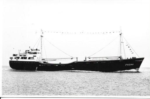 TYCHA Bodewes Martenshoek Hoogezand scheepvaart scheepswerf, Verzamelen, Ansichtkaarten | Nederland, Verzenden, 1960 tot 1980