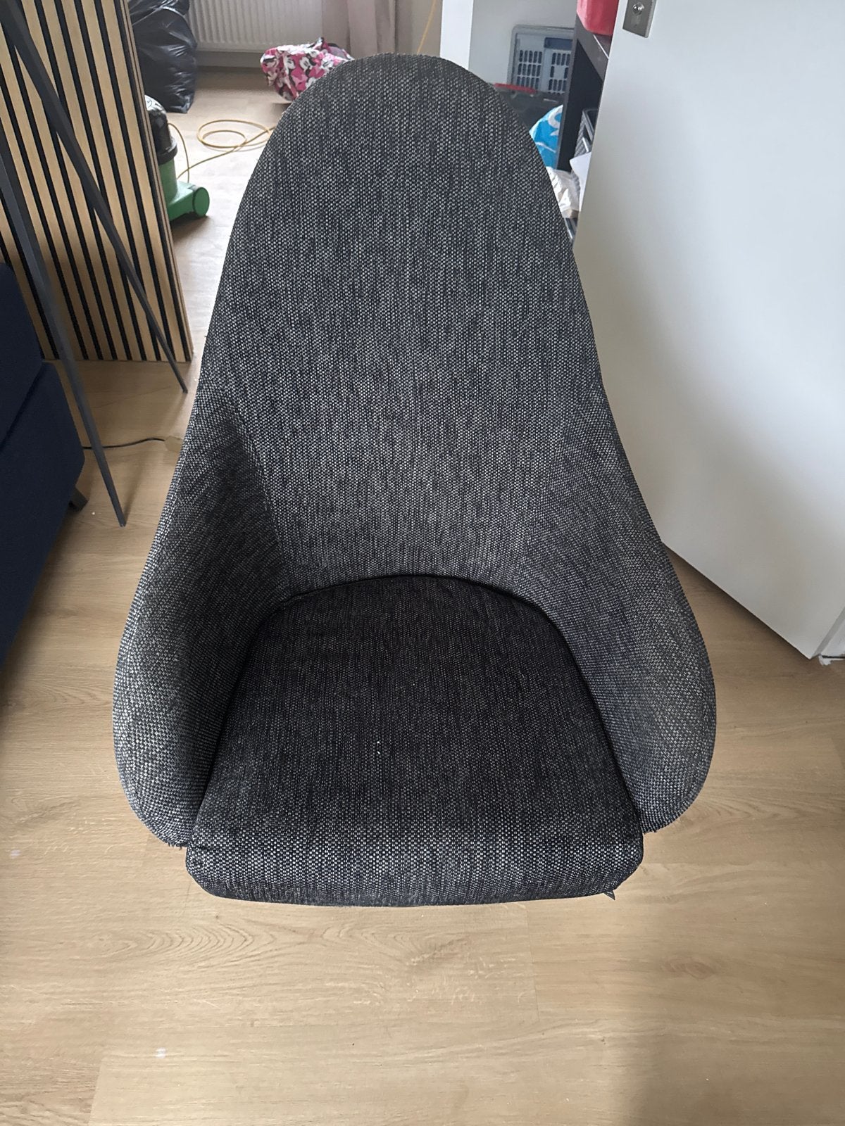 Comfortabele grijze draaistoel - Zo goed als nieuw, Ophalen, Zo goed als nieuw, Eén, Stof