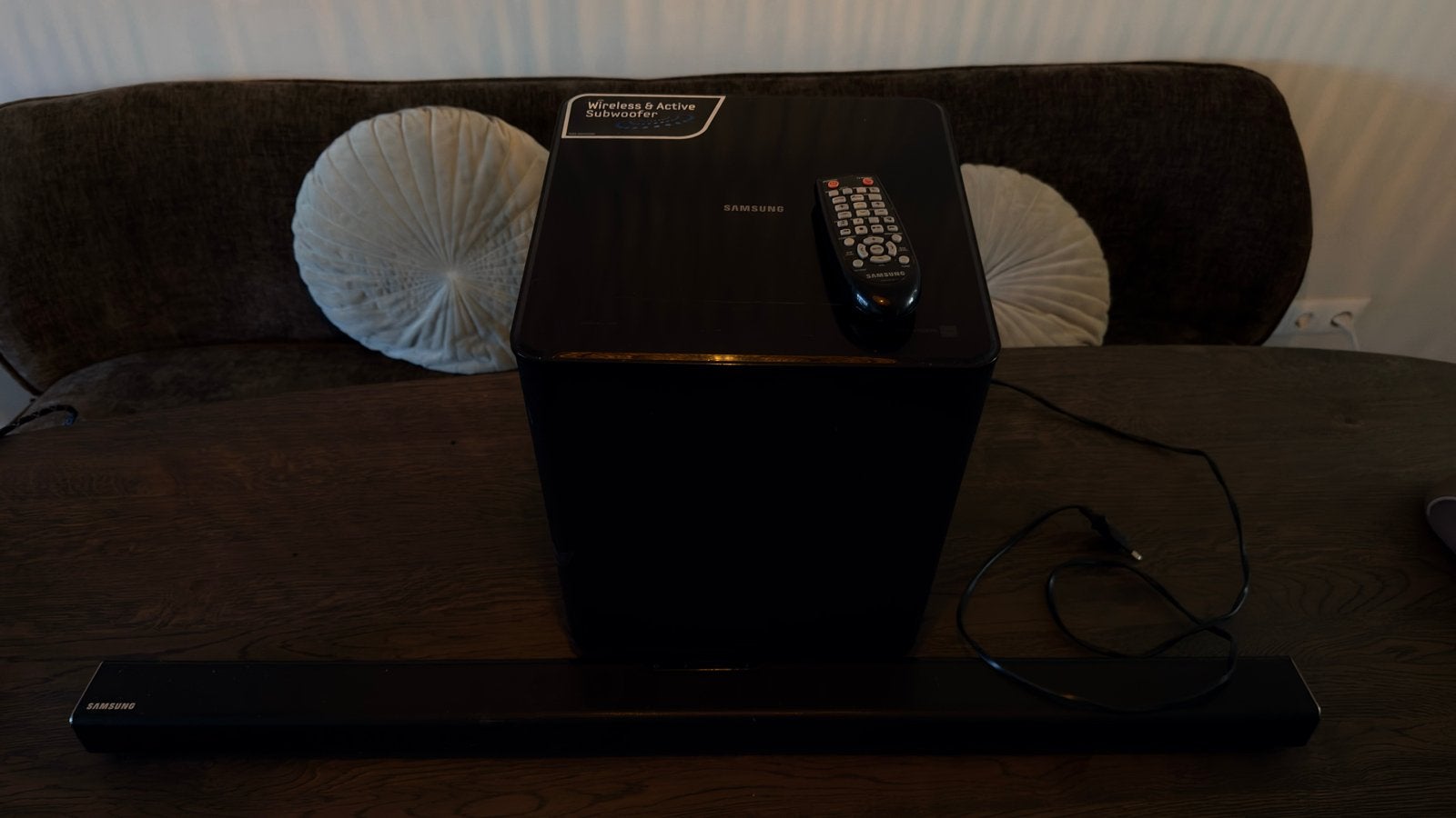 Samsung HW-H550 Soundbar met draadloze subwoofer, Ophalen, Bluetooth, Gebruikt