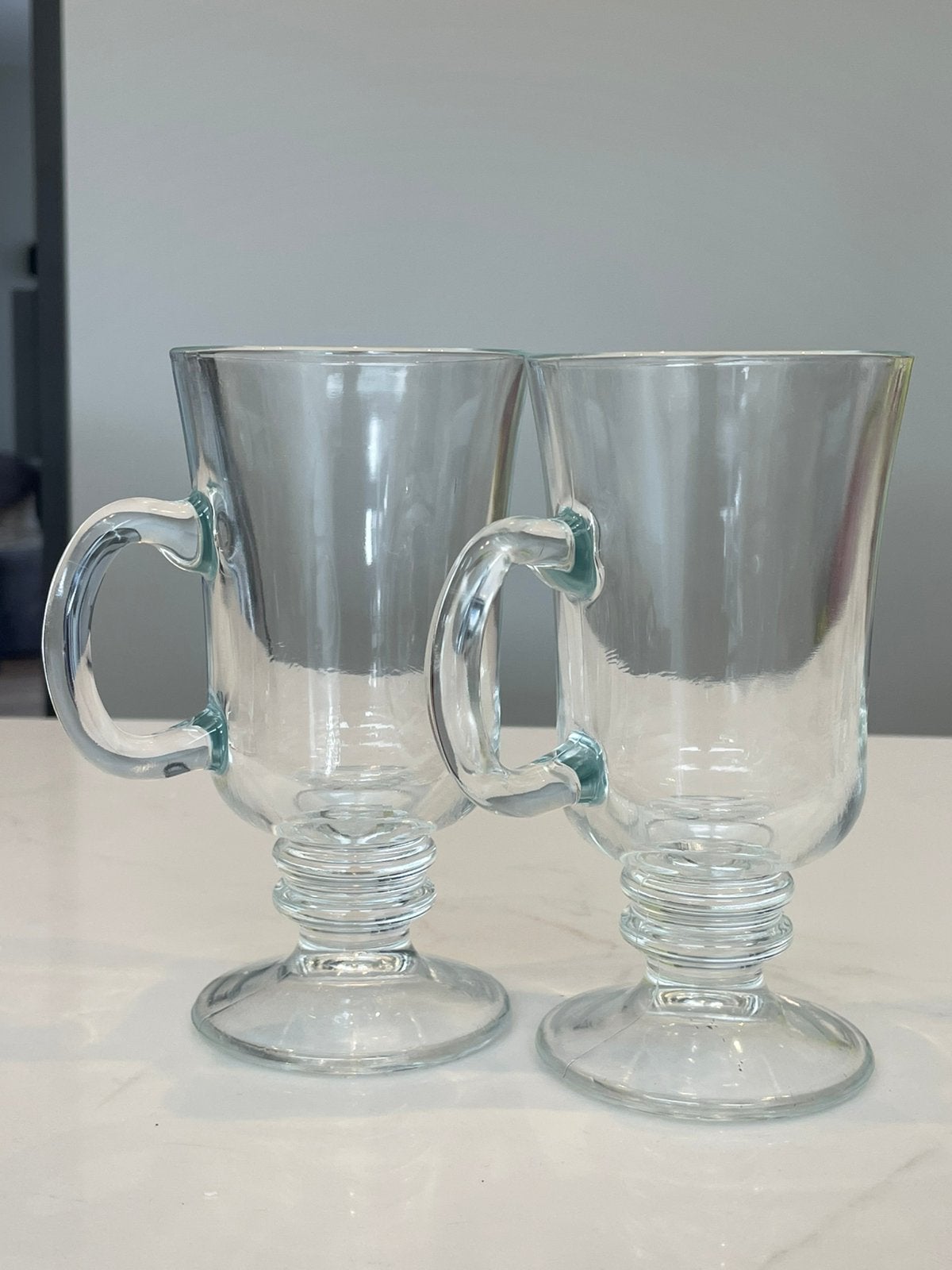 Koffiebekers glas op voet nieuw, Ophalen of Verzenden, Nieuw, Overige typen