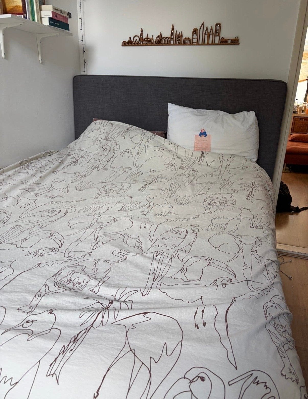 Ikea Dunvik bed 160x200 cm, Ophalen, Tweepersoons, Zo goed als nieuw, 200 cm
