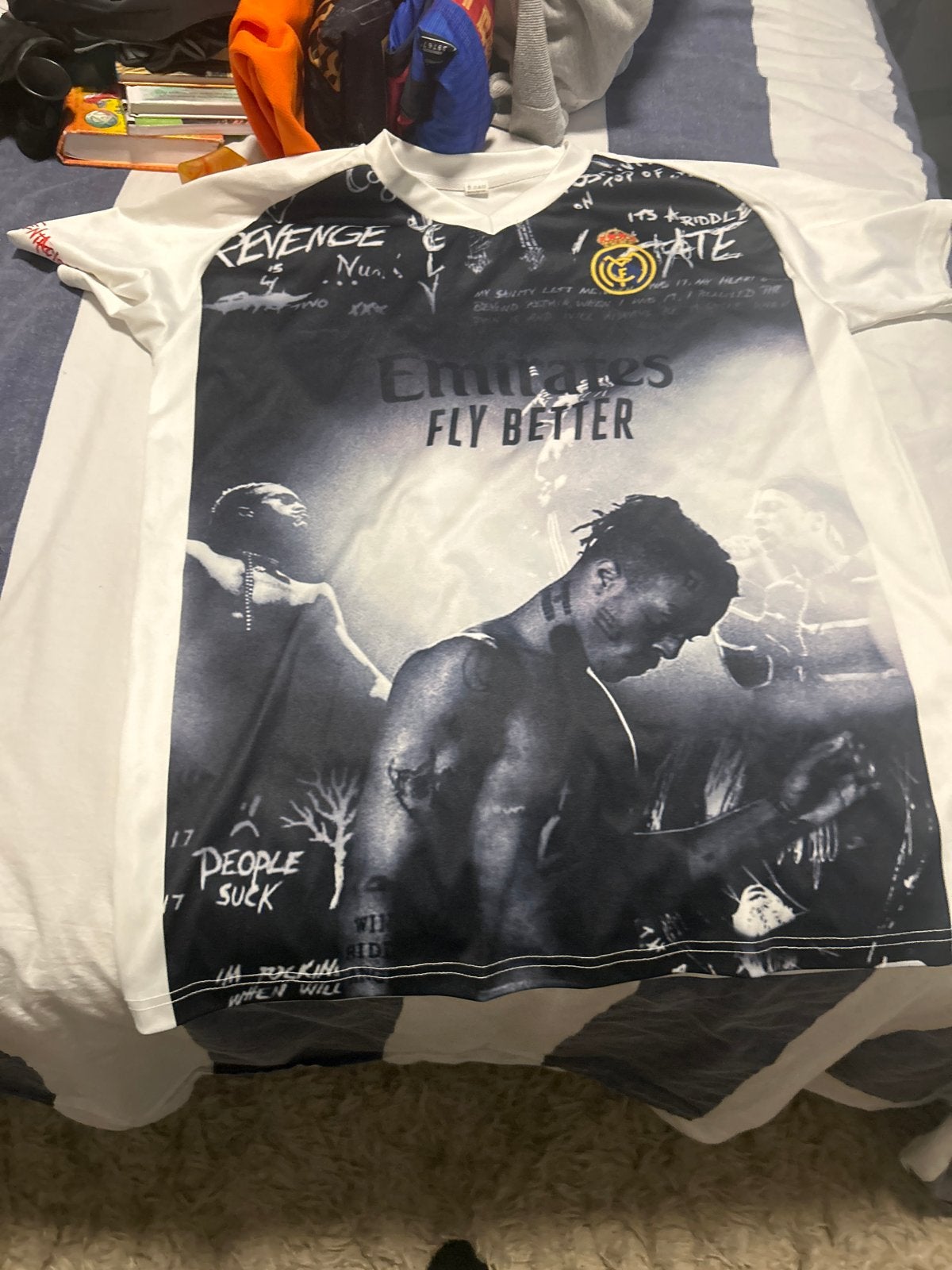 XXXTentacion T-shirt - Maat XS, Ophalen of Verzenden, Gedragen, Maat 46 (S) of kleiner, Wit