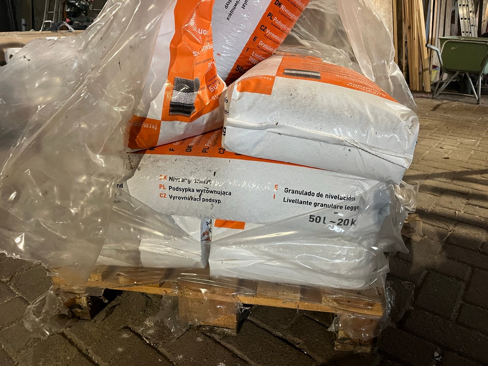 Fermacell droge egalisatiekorrels 9 zakken 20kg, Ophalen, Nieuw, Overige materialen, Overige typen