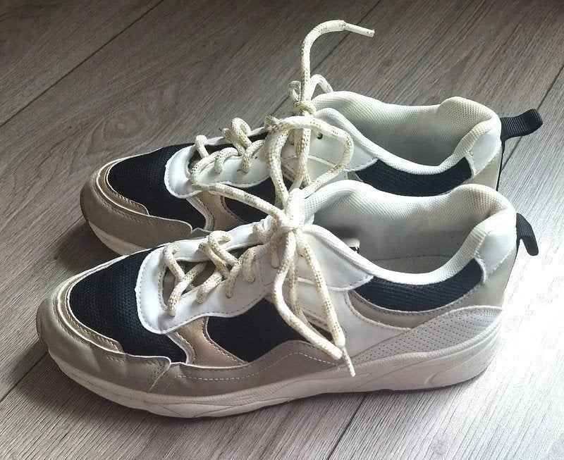 Graceland chunky sneakers wit zwart maat 41 dames, Kleding | Dames, Schoenen, Wit, Ophalen of Verzenden, Graceland, Sneakers of Gympen