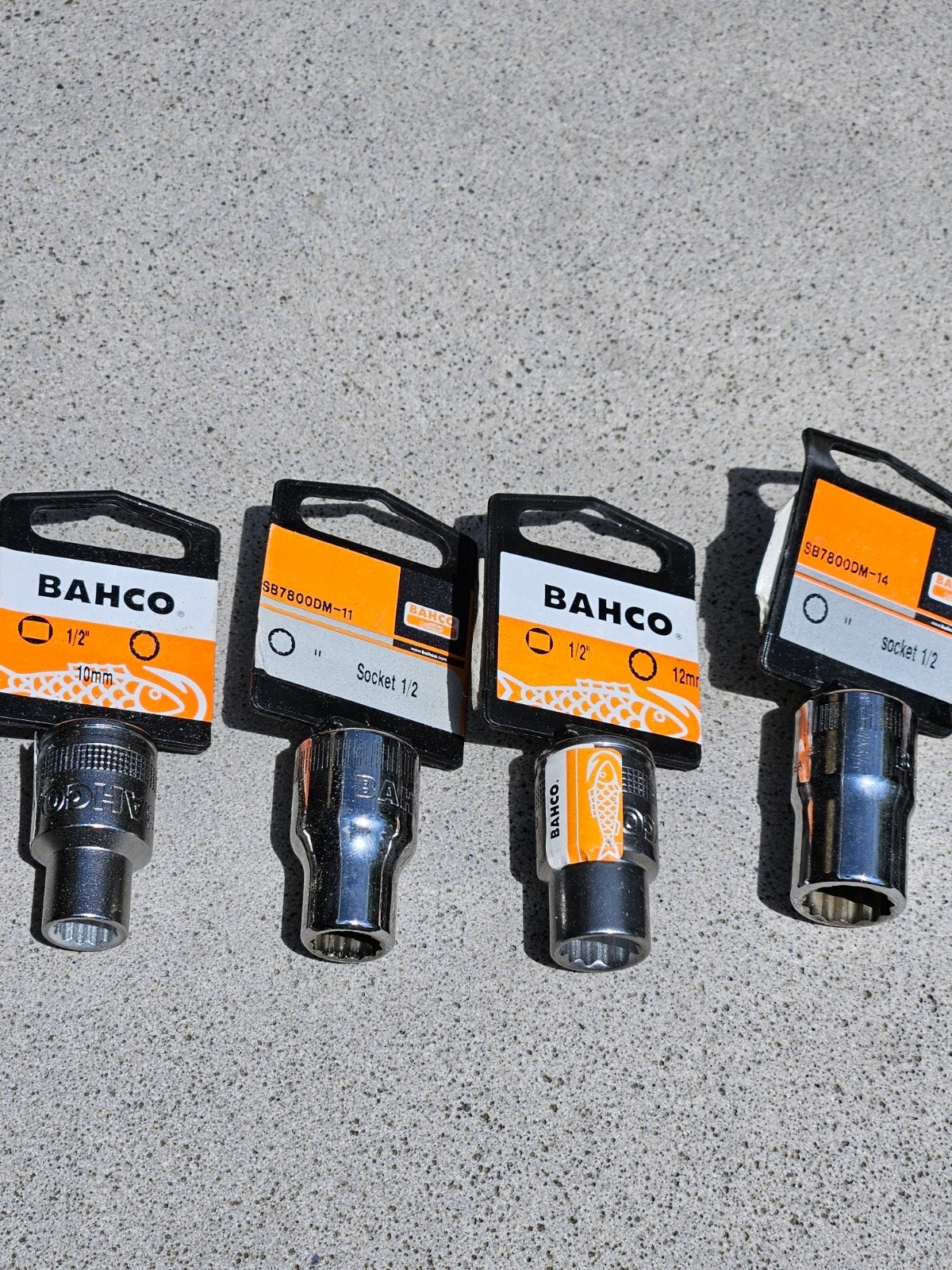 Bahco doppen set 1/2 inch - Diverse maten, Ophalen of Verzenden, Gebruikt, Sleutel/ratel, Overige merken