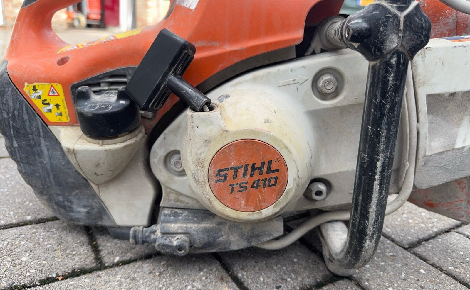 Stihl TS 410 Doorslijper - Krachtige Zaag voor Bouw, Doe-het-zelf en Verbouw, Ophalen, Gebruikt, 70 mm of meer, Overige typen