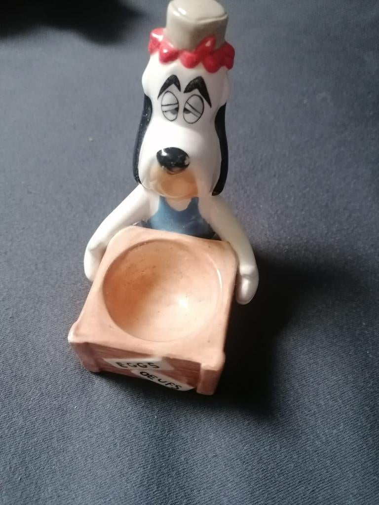 Porseleinen eierdop Droopy, Ophalen of Verzenden, Zo goed als nieuw, Tv