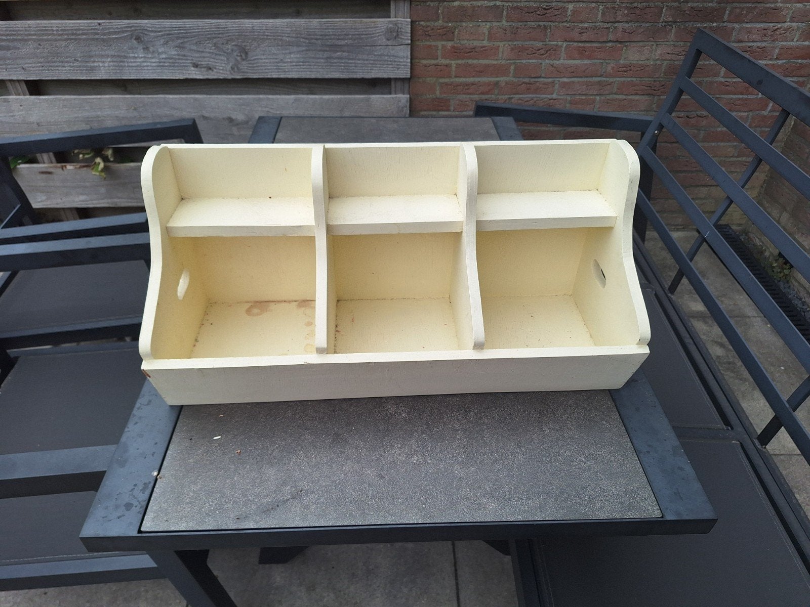 Houten gruttersbak, Ophalen, Hout, Gebruikt, Beige