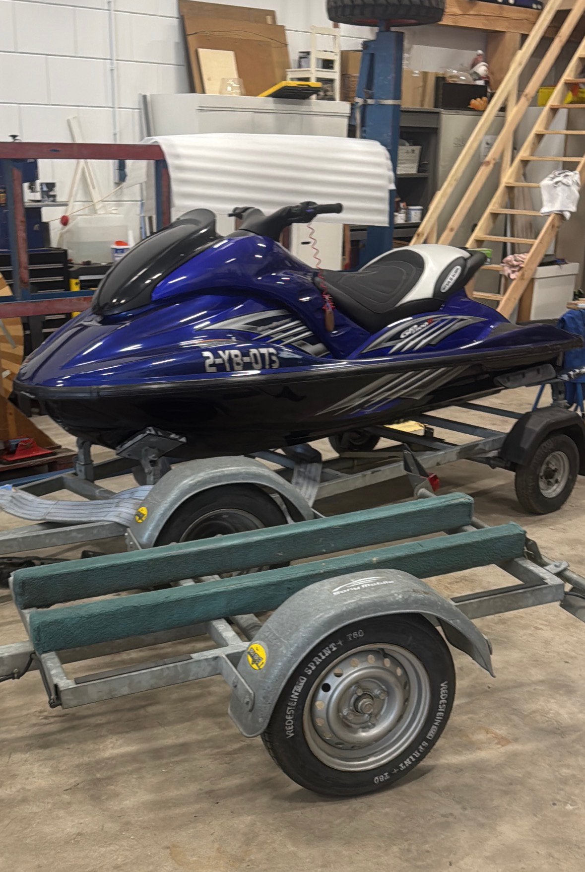 Yamaha waverunner GP1300R, Watersport en Boten, Jetski's en Waterscooters, Ophalen, Zo goed als nieuw, Benzine
