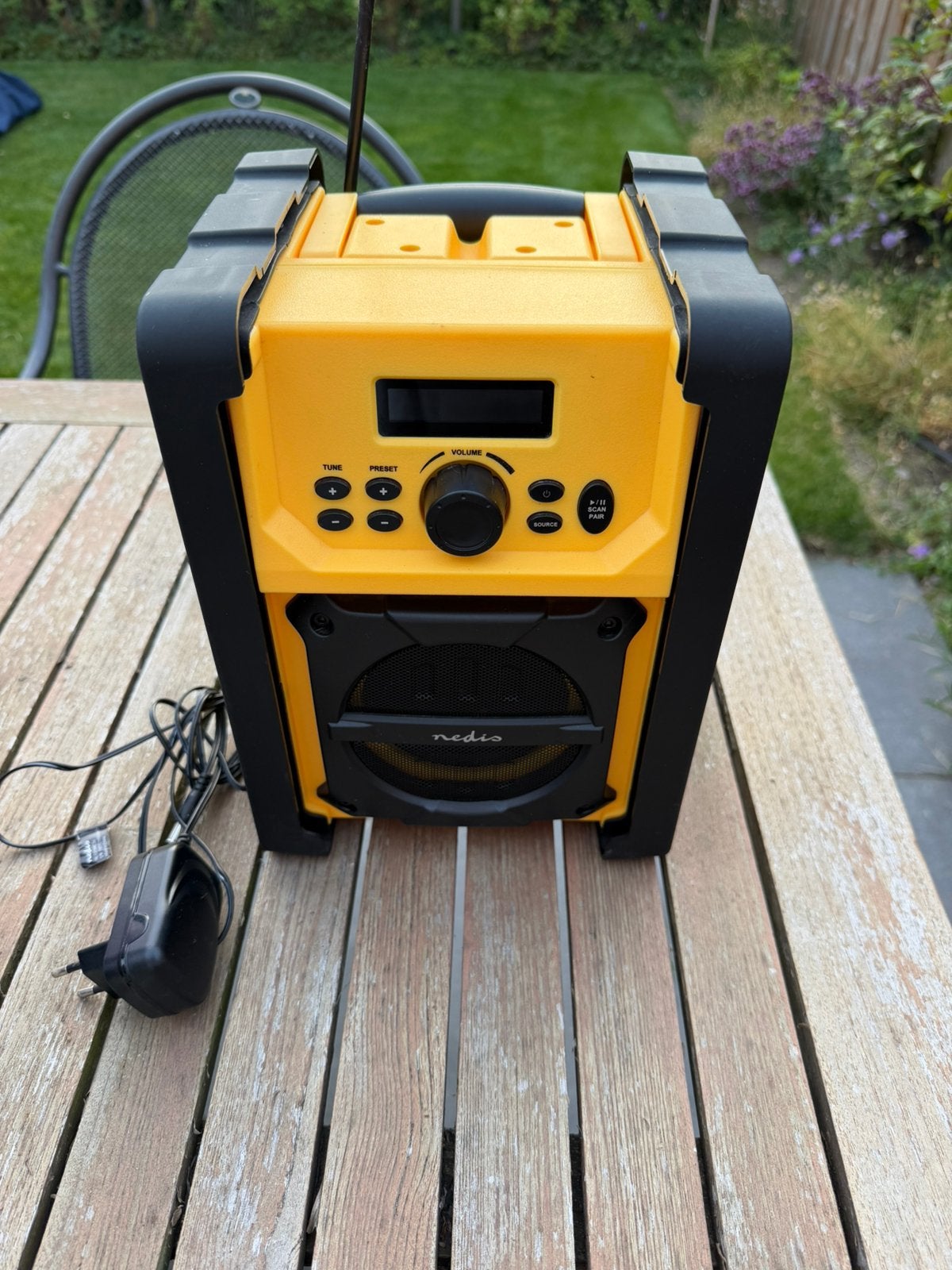 Nedis bouwradio, Audio, Tv en Foto, Radio's, Ophalen, Zo goed als nieuw, Bouwradio