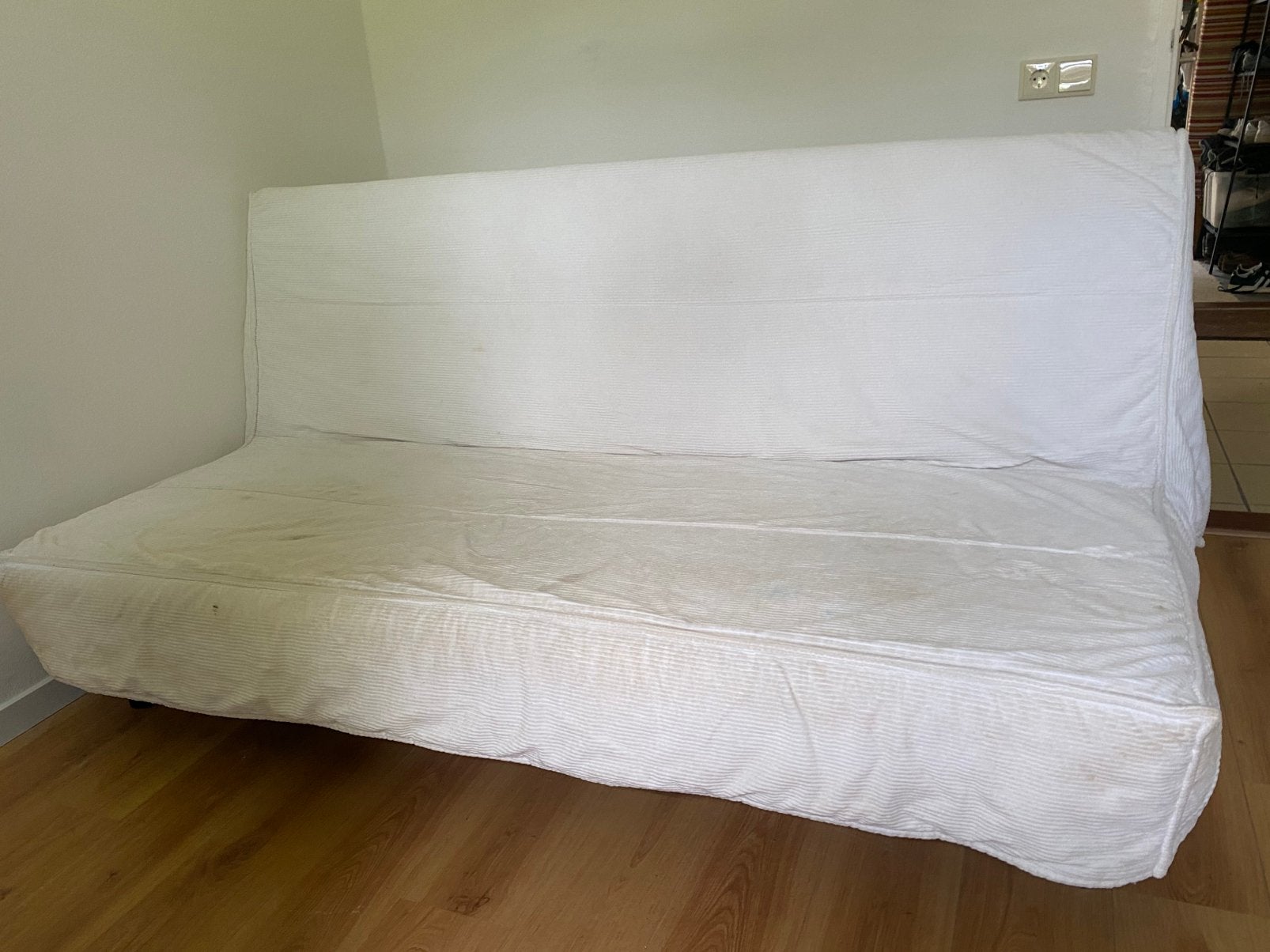 Beddinge Ikea slaapbank plus  opbergbak, Huis en Inrichting, Ophalen, Gebruikt, Zwart, Tweepersoons