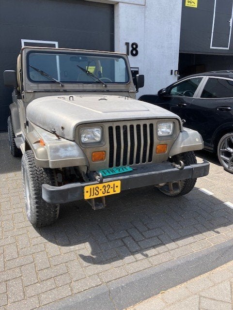 JEEP WRANGLER YJ SAHARA, Stof, 4200 cc, Cabriolet, Beige