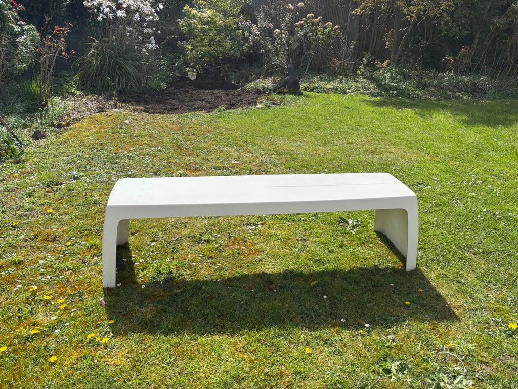One to sit bankje, Ophalen, Kunststof, Gebruikt, 3 zitplaatsen