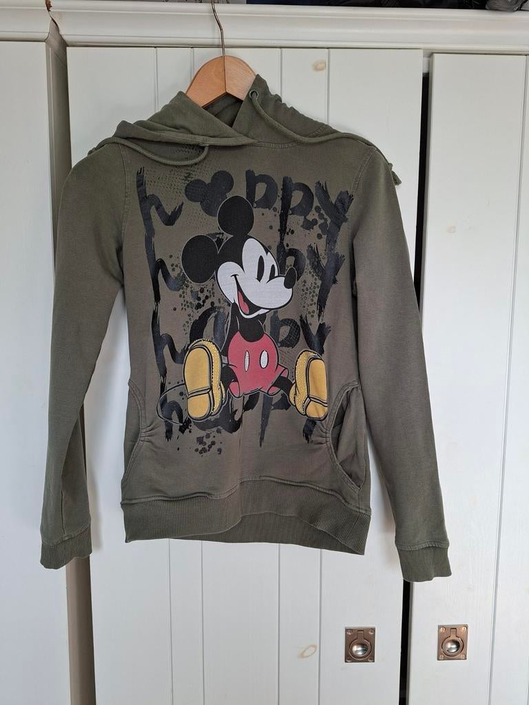Leuke Disney Mickey Mouse hoody/sweater C&A (XS/S), Kleding | Dames, Ophalen of Verzenden, Lange mouw, Maat 36 (S), Groen