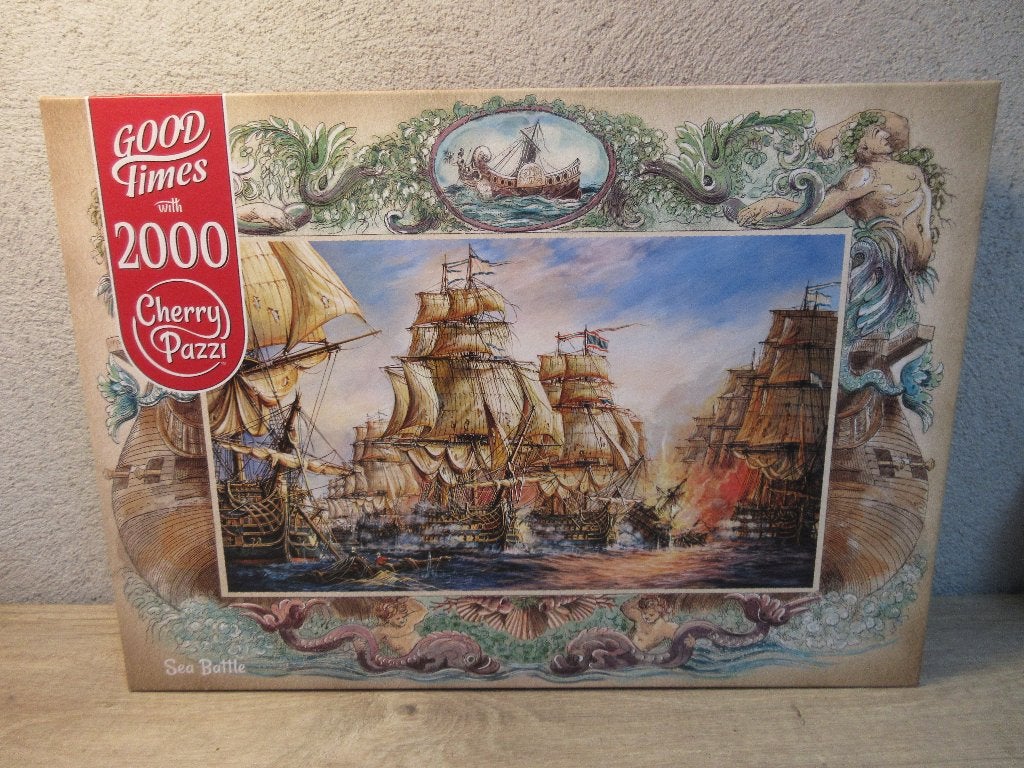 Cherry Pazzi puzzel met zeilboten 2000 stukjes, Ophalen of Verzenden, Meer dan 1500 stukjes, Gebruikt, Legpuzzel