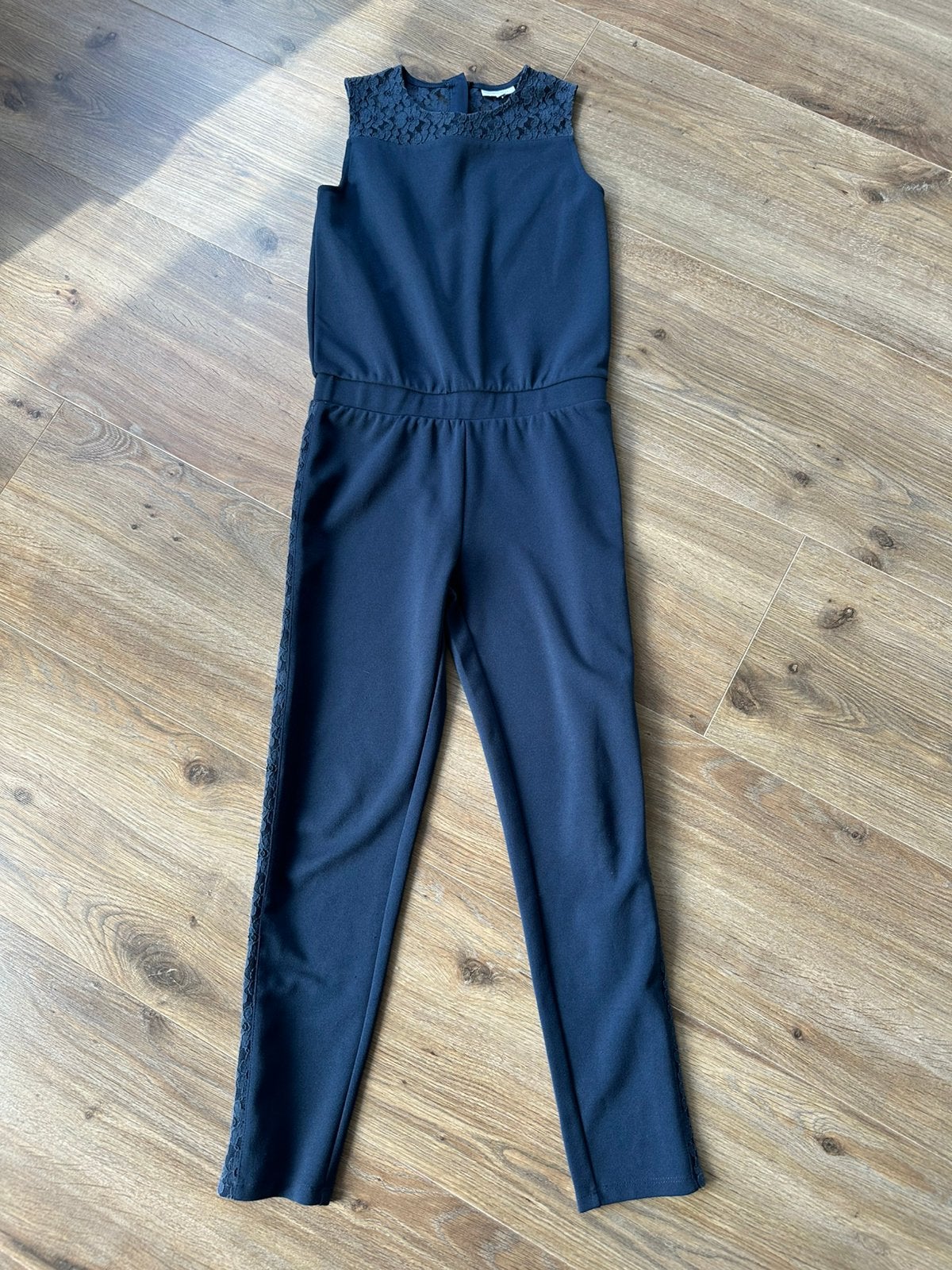 Als nieuw donkerblauwe jumpsuit maat 140, Ophalen of Verzenden, Zo goed als nieuw, Meisje, Overige typen