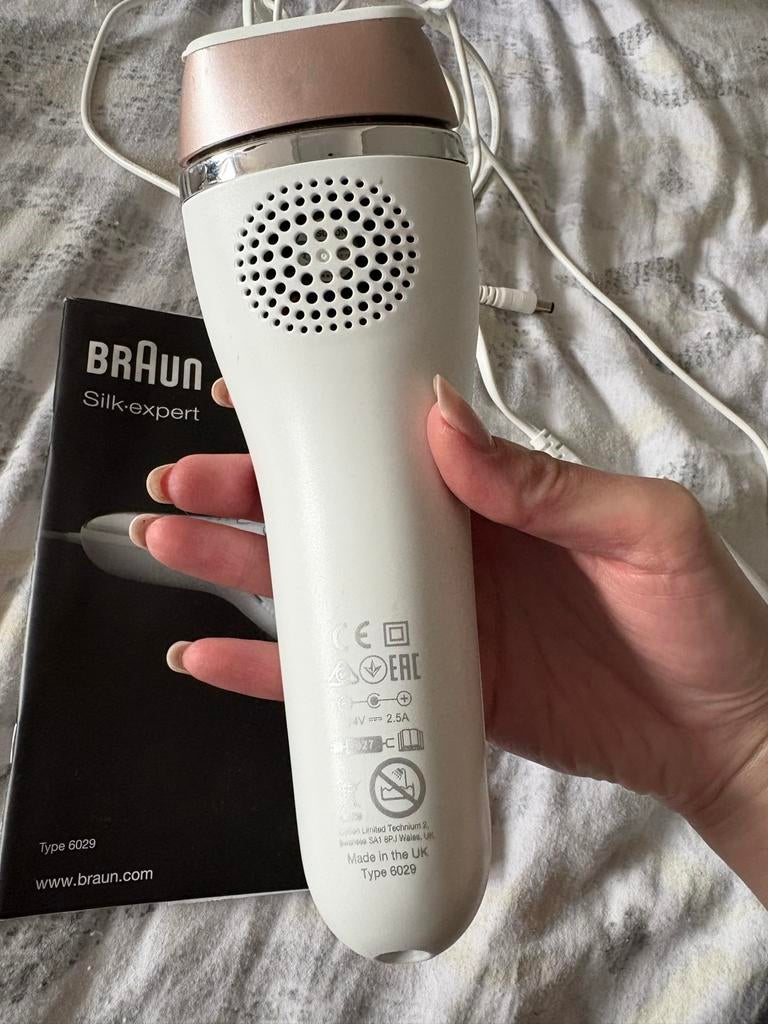 Braun Silk-expert IPL Lichtontharing (Type 6029), Ophalen of Verzenden, Zo goed als nieuw, Scheren en Epileren