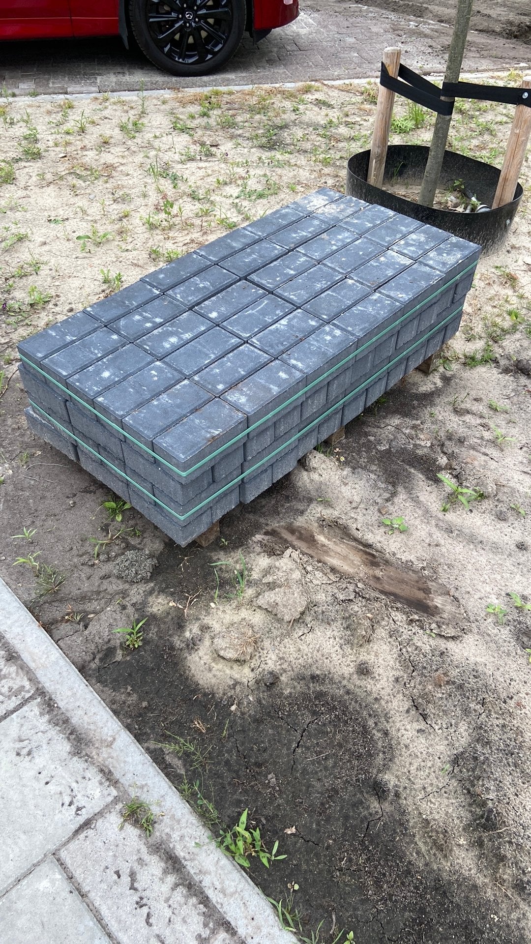 Klinkers, Ophalen, Nieuw, Beton, Klinkers