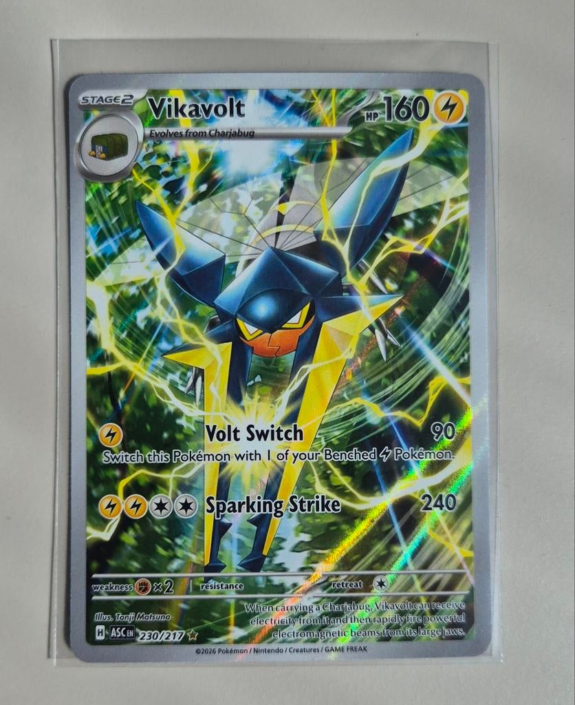 Vikavolt 230 Ascended Heroes NM, Ophalen of Verzenden, Nieuw, Losse kaart, Foil